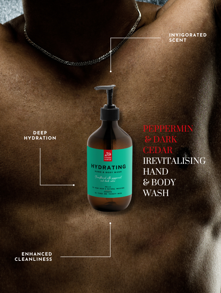 Hand & Body Wash, Peppermint & Dark Cedar